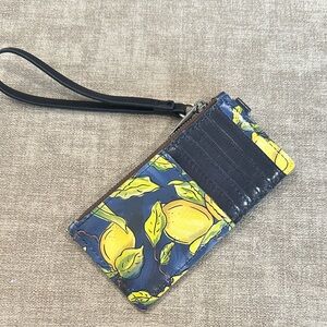 Patricia Nash Lemon Print Wristlet Wallet